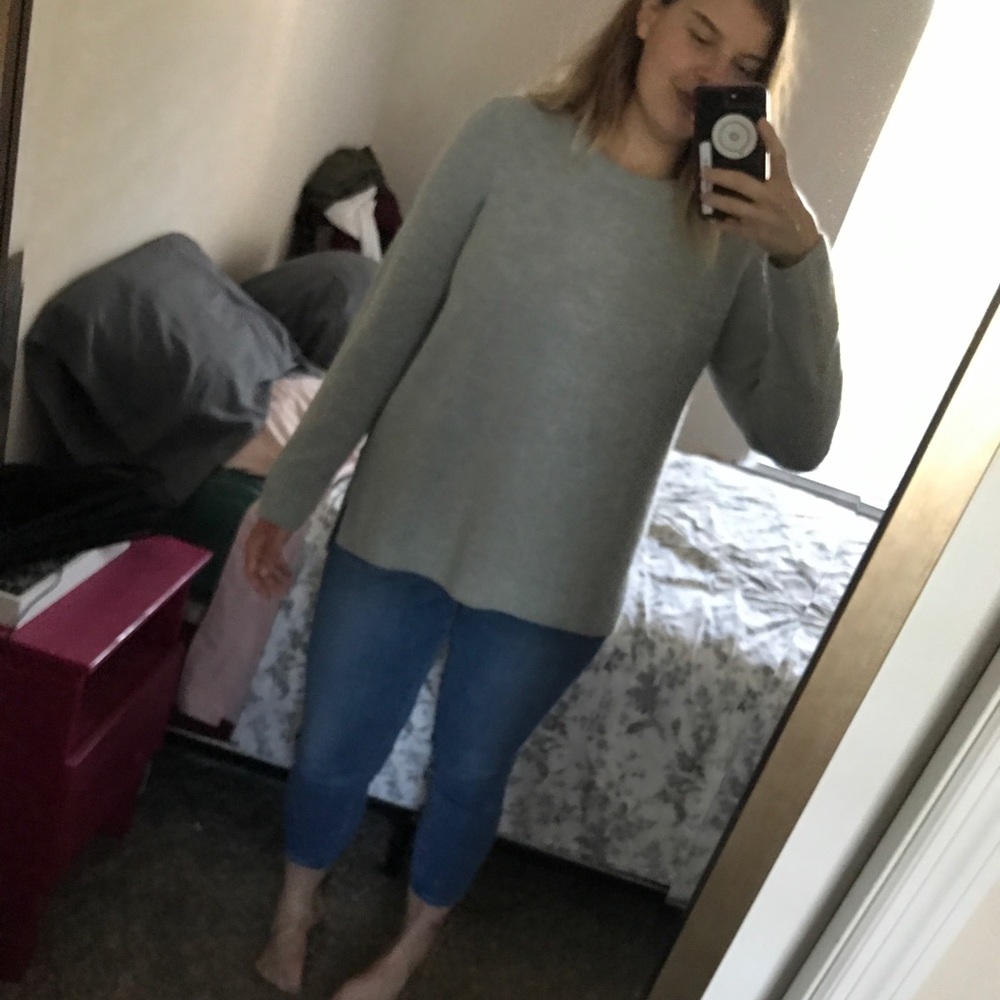 Sparkly Grey/unicorn Sweater